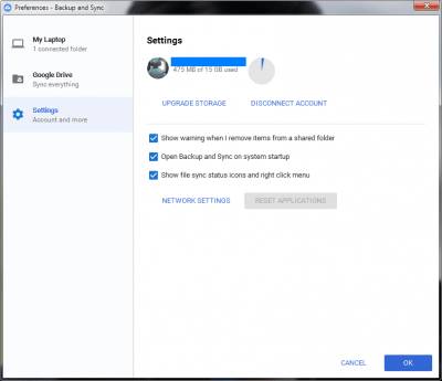 Скриншот приложения Backup and Sync - №3