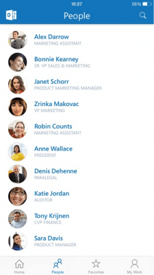 Скриншот приложения Office Delve - for Office 365 - №3