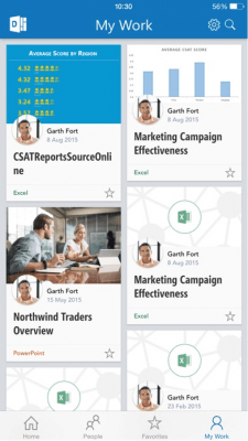 Скриншот приложения Office Delve - for Office 365 - №4