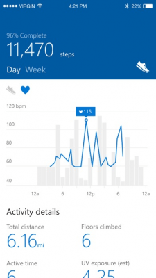 Скриншот приложения Microsoft Band - №5