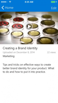 Скриншот приложения Office 365 Видео для iPhone - №3