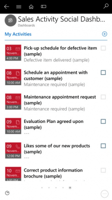 Скриншот приложения Microsoft Dynamics 365 для BlackBerry - №3