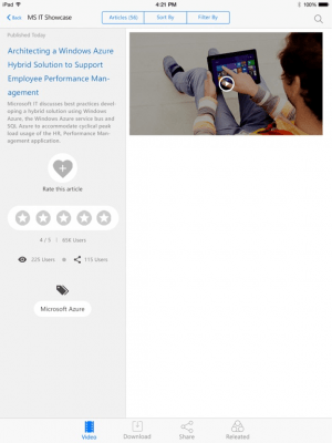 Скриншот приложения Microsoft IT Showcase - №6