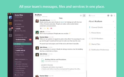 Скриншот приложения Slack для MacOS - №3