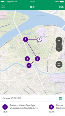 Скриншот приложения МегаФон Трекер - №3