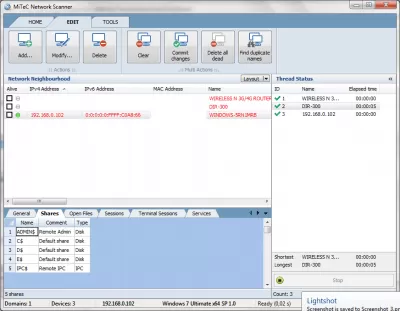 Скриншот приложения MiTeC Network Scanner - №2