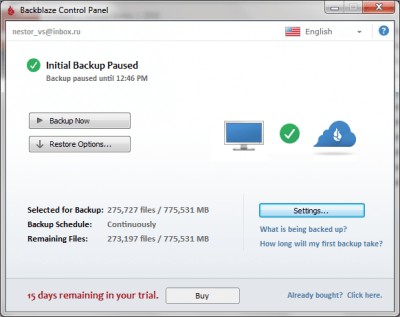 Скриншот приложения BackBlaze - №6