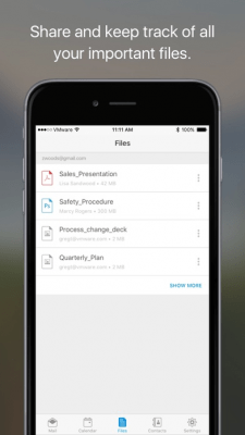 Скриншот приложения Boxer - Workspace ONE - №3