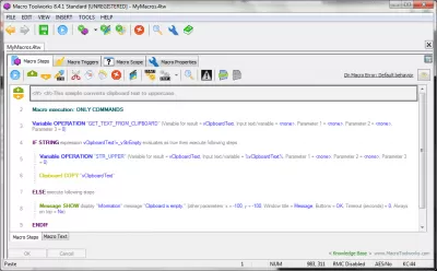 Скриншот приложения Macro Toolworks Standard Edition - №3