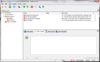 Скриншот приложения Macro Toolworks Standard Edition - №4