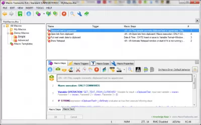 Скриншот приложения Macro Toolworks Standard Edition - №5