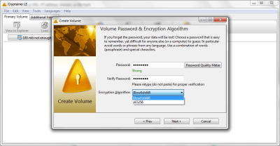 Скриншот приложения Cryptainer LE - №4