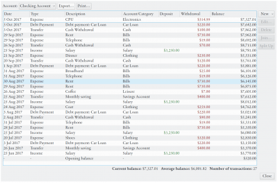 Скриншот приложения Eqonomize! - №4