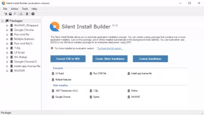 Скриншот приложения Silent Install Builder - №4