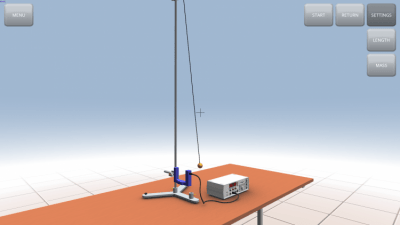 Скриншот приложения Гармоническое колебание маятника - №3
