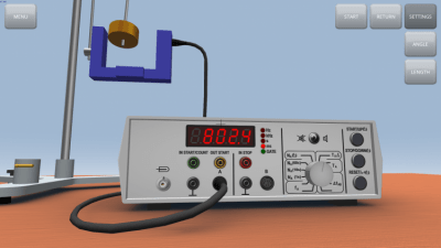 Скриншот приложения Маятник с переменным g - №7