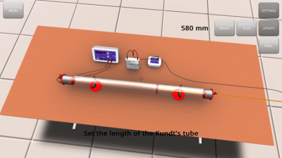 Скриншот приложения Исследование стоячих звуковых волн - №8