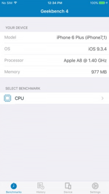 Скриншот приложения Geekbench 4 - №3