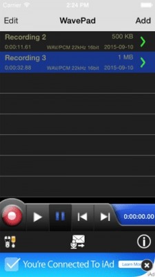 Скриншот приложения WavePad Audio Editor Free - №5