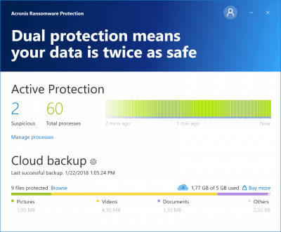 Скриншот приложения Acronis Ransomware Protection - №1