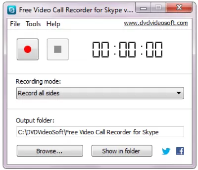 Скриншот приложения Free Video Call Recorder for Skype - №1