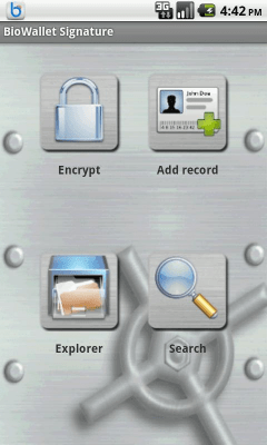 Скриншот приложения BioWallet Signature - №3