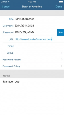 Скриншот приложения pwSafe 2 - №5