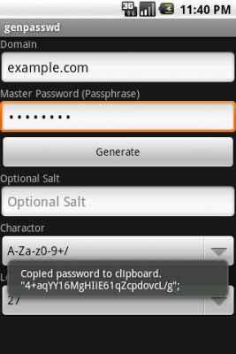 Скриншот приложения genpasswd - №2