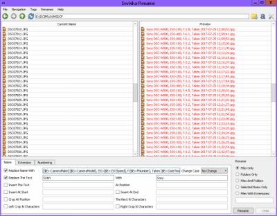 Скриншот приложения Inviska Rename - №3