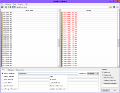 Скриншот приложения Inviska Rename - №5