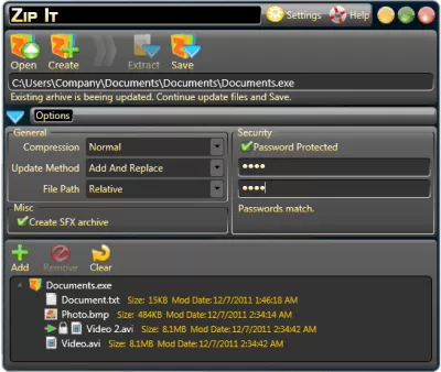 Скриншот приложения Zip It - №3