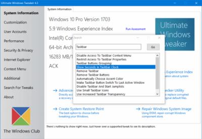 Скриншот приложения Ultimate Windows Tweaker - №2