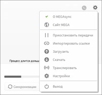 Скриншот приложения MEGAsync - №6