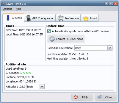 Скриншот приложения LGPSTime - №4