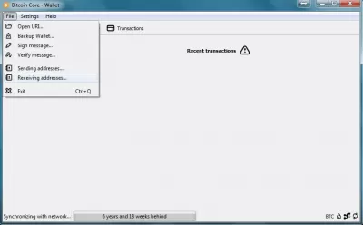 Скриншот приложения Bitcoin Core - №3