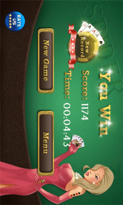 Скриншот приложения Lucky Game Spider Solitaire - №3