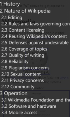 Скриншот приложения P. M. Software Wikipedia - №3