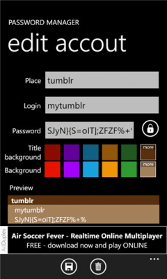 Скриншот приложения Password manager от Tomasz Wiśniewski - №6