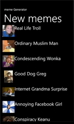 Скриншот приложения Meme Generator для Windows Phone - №1