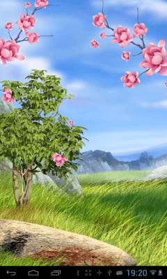 Скриншот приложения Fireworks Soft Sakura Live Wallpaper - №5