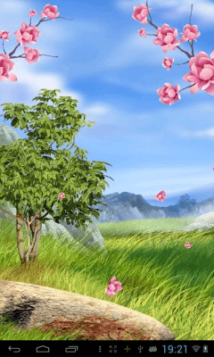 Скриншот приложения Fireworks Soft Sakura Live Wallpaper - №7