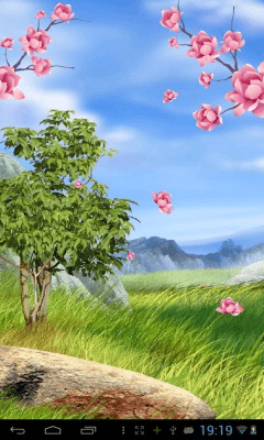 Скриншот приложения Fireworks Soft Sakura Live Wallpaper - №8