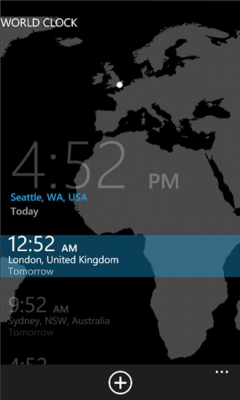 Скриншот приложения Microsoft World Clock - №1