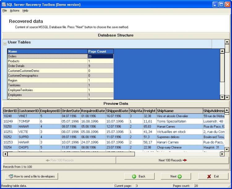 Sql Server Recovery Toolbox OE-Mail Recovery Toolbox for SQL Server скачать на Windows бесплатно