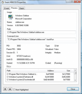 Скриншот приложения Microsoft Sysinternals Process Monitor - №1