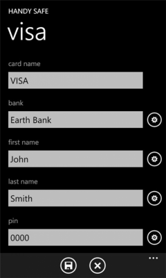 Скриншот приложения Handy Safe для Windows Phone - №4