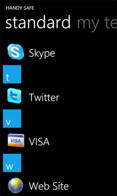 Скриншот приложения Handy Safe для Windows Phone - №6
