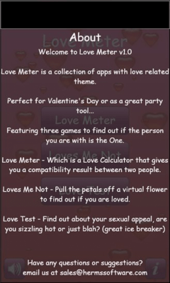 Скриншот приложения Herms Software Love Meter - №5