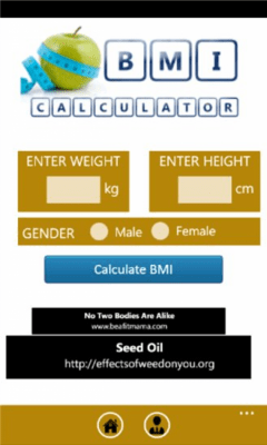 Скриншот приложения BMI Calculator от Parag Shah - №3