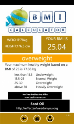 Скриншот приложения BMI Calculator от Parag Shah - №4